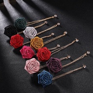 Korean style bridegroom best men wedding flower pin accessories rose for blazer  Brooch Lapel