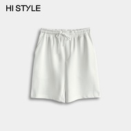 HI STYLE Men Knit Short Jogger - White - HSE510273 / Seluar Pendek Lelaki - Putih