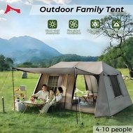 Village 13 Automatic/Manual Camping Tent Sliver Coated Waterproof Family Khemah Unta Large Space Gla