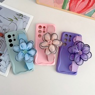 Cream Wrist Ice Silk Floral phone Case Samsung Galaxy S23 Ultra S23 Plus S23 S22 Ultra S22 Plus S22 Case New phone case Soft silicone drop proof case