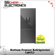 Panasonic NR-BW530XMMS Bottom Freezer Refrigerator (497L)