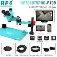 RF4 7050TVPPRO-F019 Trinocular Microscope 7x50X Magnification Zoom 360° Rotation Adjustable Arm Univ
