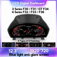 BMW 3 Series F30 GT F34 4 Series F32  Digital Meter Cluster 12.3 Inch LCD Instrument Cluster Cockpit