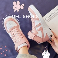 [CÓ SẴN] Giày cổ cao nữ Ulzzang Custom Jordan mã 1060 nâng đế bằng cao 2cm da thoáng chân đi học đi 