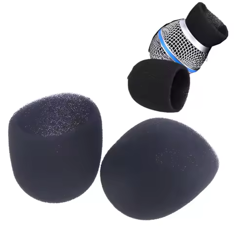 2/10Pcs Studio WindScreen Sponge Microphone Cap Protective Inner-Foam For SLX24 PGX24 PG58 BETA58A M