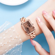 Watch small square watch Tiktok live broadcast steel band small Dial Watch Ladies quartz watch