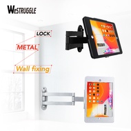 Tablet Wall Mount Bracket with fold for iPad 10.2-Inch (9th,8th,7th Gen.), Extend Adjustable Arm Swi