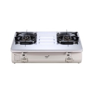 TGC依時火霸王IoT智能雙頭不鏽鋼煤氣煮食爐(不連網關)RJH2HT(SSC) - 香檳色爐身/不鏽鋼面