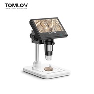 [🚚Shipping from Bangkok🚛] TOMLOV กล้องจุลทรรศน์ดิจิทัลสำหรับ USB หน้าจอ LCD 4.3นิ้วกล้องจุลทรรศน์ดิจิทัล1000X มีไฟ LED ให้ดูภาพ/วิดีโอเครื่องมือซ่อมแซมแว่นขยายอุปกรณ์แว่นขยายของเล่นเพื่อการศึกษาแว่นขยายสำหรับงานซ่อมนาฬิกาสำหรับเด็ก
