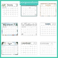 poo 2026-2027 Wall Calendar Twin Coil Binding Calendar from Jan 2026 to Jun 2027