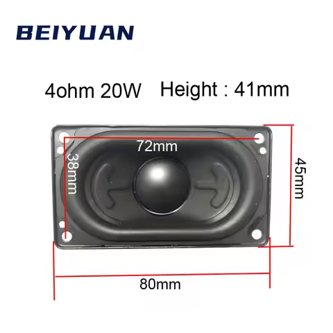 1PCS 45x80mm 4ohm 20W Rectangle Speaker Can Be For Xiaomi Bluetooth Speaker Unit