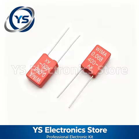 5-50pcs WIMA RED MKS2 400V0.068UF 400V 0.068UF 68NF 683 400V683 P5 5mm Film Capacitor Hi-Fi Audio Ca