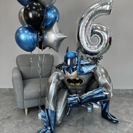 New Batman Balloon Birthday Number Balloon Birthday Party Decoration Birthday Decoration Party Decor