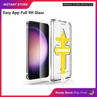 ZiFRIEND Easy App Dust Removal 9H Hardness Crystal Clear Tempered Glass for Sam Galaxy S21 S22 S23 S