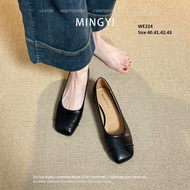 [40-43] Soft leather flats WE224