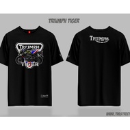 Triumph Tiger Tshirt Microfibre Baju Tees Short Sleeve