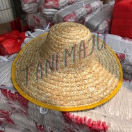 TANI MAJU2/ BIGSALES Grass Straw Farmer Hat Cap / Topi Rumput Jerami Petani / Topi Rumput Jerami Pet