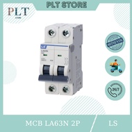 Automatic Circuit Breaker (Aptomat), Circuit Breaker, MCB LA63N 2P 6A -> 63A Cutting Current 6kA LS