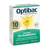 Probiotics for Those on Antibiotics - 10 Capsules OptiBac Probiotics for Those on Antibiotics - 10 C