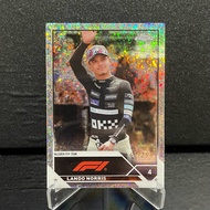 F1 Topps Chrome Card (142/299 RAINBOW - DIAMOND) - Nando Norris (Mclaren F1) LIMITED 299 In THE WORL