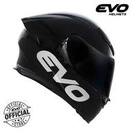 【original】 SALE  EVO X 3000 V2 Plain Gloss Black Full Face Dual Visor Helmet with Free  Lens