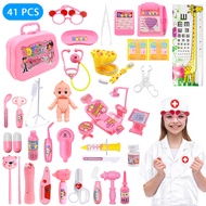 Acelane Kids Doctor Kit 41 PCS Pretend-n-Play Medical Toys Set Doctor Nurse Dentise Roleplay Electro