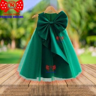 Colorful Silk Taffa Children Dress [With Accessories As Gift]- Princess Dress High-End Designer TN26424001
