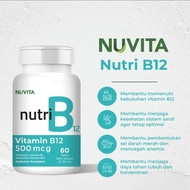 Nuvita nutri vitamin b 12 b12 500 mcg 60 tablet tabs cyanocobalamin