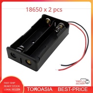 18650 x 2 Battery Holder Plastic Battery Holder Storage Box Case