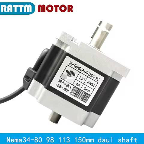 【Temporary Link】 CNC Nema34 CNC stepper motor Dual shaft 80mm 98mm 113mm 150mm 4/7.5/8/12N.m D= 14mm