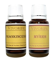 (Vivorific) Frankincense and Myrrh Essential Oil - 15 ml - Combo Pack Therapeutic Grade 100% Pur...