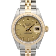 勞力士 Datejust Y 型腕錶，18K（黃金）不鏽鋼，女士款，金色香檳色錶帶，79173。