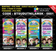 PRE-ORDER - BUNTING + PVC PIPE - SUDUT NILAM (SK)