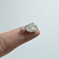 冰種翡翠貔貅戒指面吊墜 | 天然緬甸翡翠玉器 | 通體18k金鑲嵌