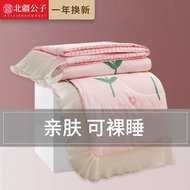 Northern Xinjiang Summer Blanket Summer Quilt Lace Four-Piece Set Summer Cool Duvet Insert Washed Th