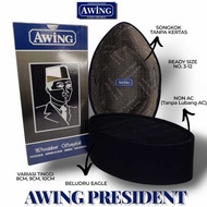 AWING Songkok Awing Non AC Songkok President Kopiah Without AC Awing Original