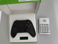 Xbox無線控制器+windows 轉接器+eneloop充電器一組（4顆電池）