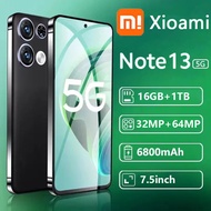 【100%ของแท้】2024 ใหม Xioami Radmi Note 13 สมาร์ทโฟน 7.5นิ้ว 5G เต็มจอ 16GB+1TB รองรับ2ซิม Smartphone