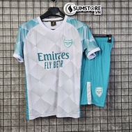 Quần Áo Đá Banh CLB Arsenal Trắng Ngọc- Đồ Thể Thao Đá Bóng Nam Nữ Cao Cấp