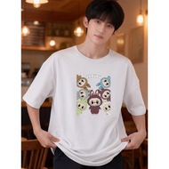 2Y551 [AIYOU] Lelaki Baju T Shirt Men Tshirt Round Neck Men's Crop Top Plus Size T-shirts Korean Sty