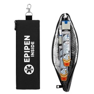 EpiPen Carry Case for 2 EpiPens Insulated – Epipen Holder Bag with Carabiner, Waterproof Travel Epip