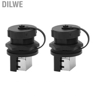 Dilwe 2Pcs RJ45-180°RJ45 Connector Post Board Outdoor Waterproof RJ45 Adapter IP67