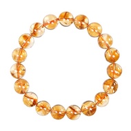 【正佳珠寶】黃水晶 高品金字塔 9.8-10.3mm 黃水晶手珠