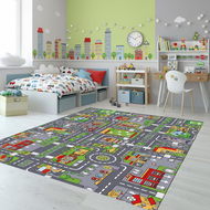 Road Rug Car Rug Traffic Rug Child Game Rug Car Racing Childrens Play Mat Road Mat Play Rug Nursery 