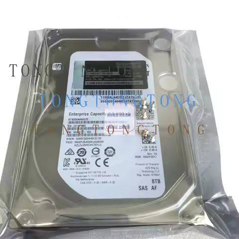 For Lenovo 00WH121 8TB 8T 7.2K 12Gbps SAS 3.5 00WH122 00WH125 Hard Drive Used