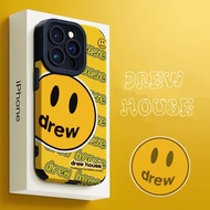 Drew House justin bieber Leather phone cases for iphone 15 Pro Max 14 Pro Max i14 plus 13 Pro Max i1