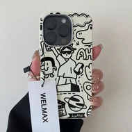 Girls Phone Case Suitable for Apple Phone protective Case Cartoon iPhone Phone Case with Stand Dopam