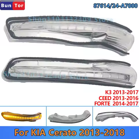 For KIA Cerato K3 Forte 2014 2015 2016 2017 2018 Rearview Mirror LED Turn Signal Lamp/87614-A7000 87