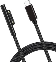 Surface Connect to USB-C Charging Cable 15V/3A, Compatible with Microsoft Surface Pro 7/6/5/4/3, Surface Laptop 3/2/1, Surface Go, Surface Book (Nylon Woven, 6FT)