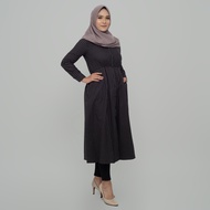 Benhill Gamis Wanita Flannel Lengan Panjang Kotak Hitam 1227-11230